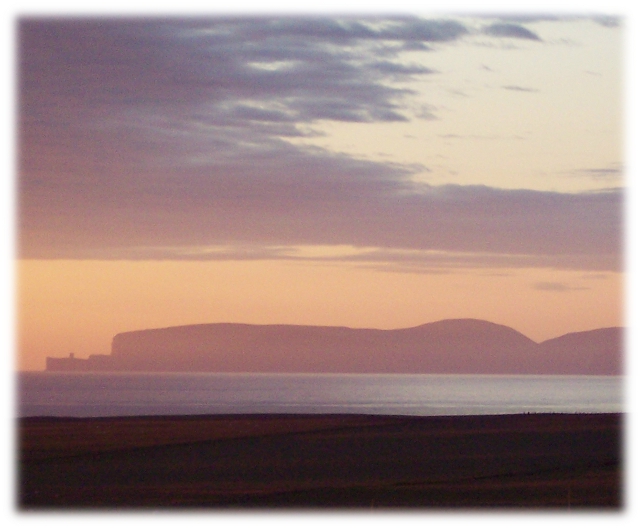 View across the Pentland Firth towards the Orkney Islands